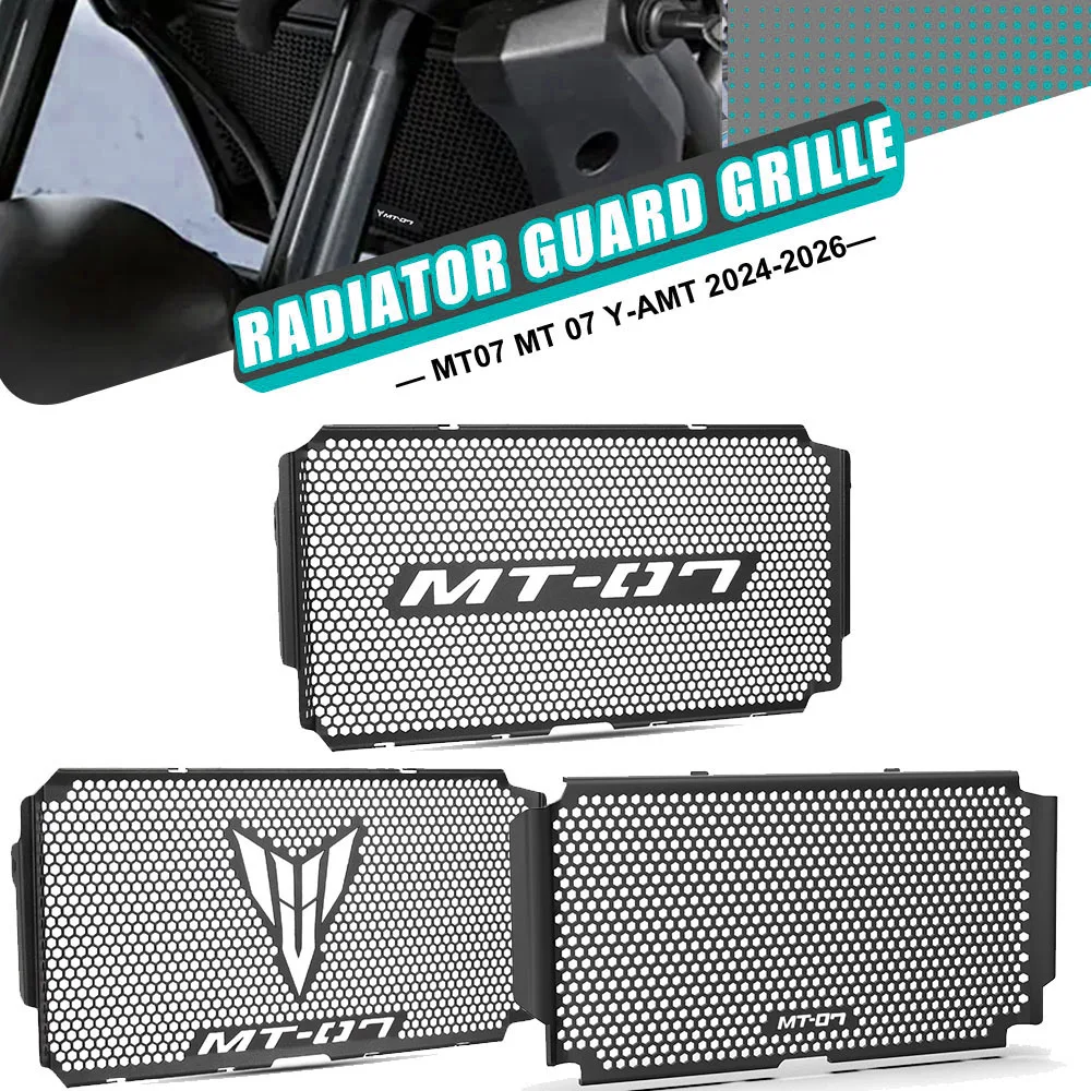 

Radiator Guard For Yamaha MT-07 MT07 MT 07 Y-AMT 2025 2026 2027 CNC Radiator Grille Guard Protector Cover Motorcycle Accessories