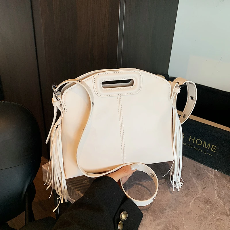 

Casual Women PU Leather Handbags High Quality Ladies Tassel Shoulder Bag Fashion Female New Messenger Crossbody Bags for Women