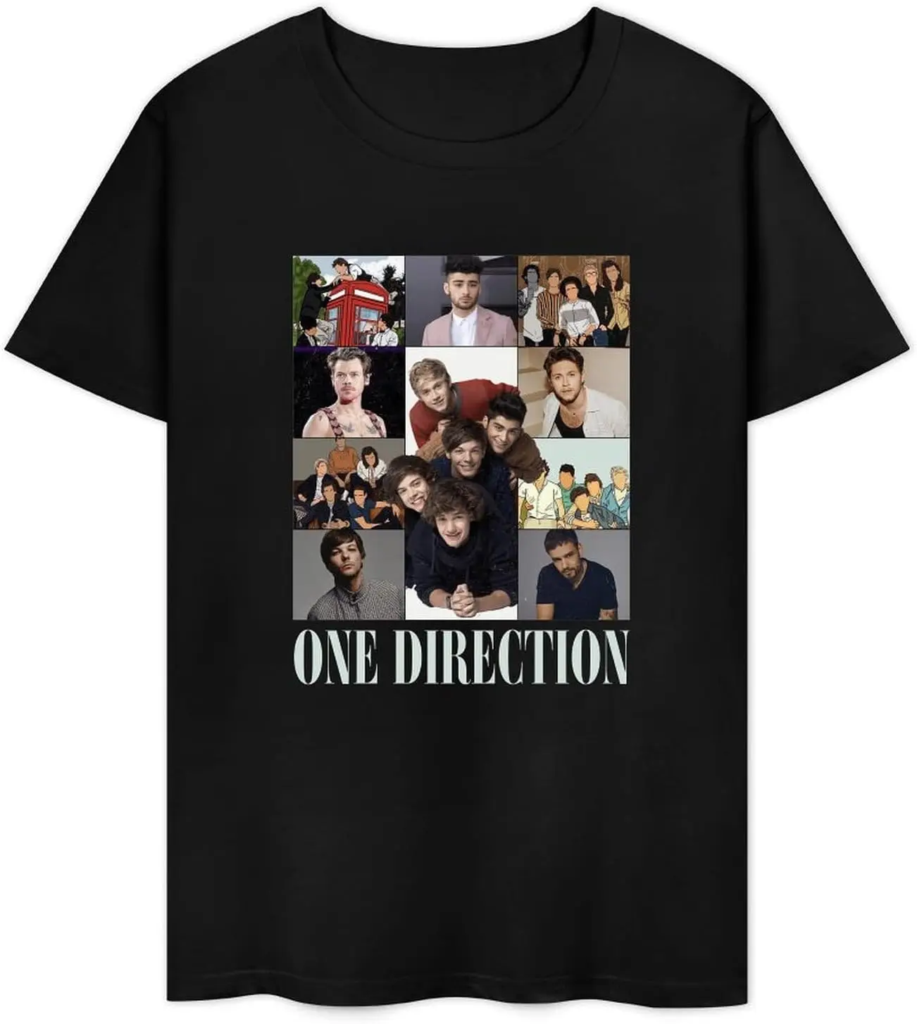 One Music Direction Band T Shirt Men's Casual O-Neck Tee Daily Short Sleeve T Shirt