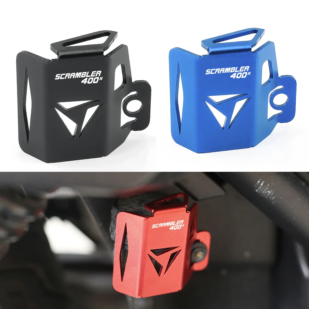 For Triumph Scrambler 400X 400 X Speed 400 2025 New Rear Brake Fluid Reservoir Guard Cover Protection Accessories Motorcycle