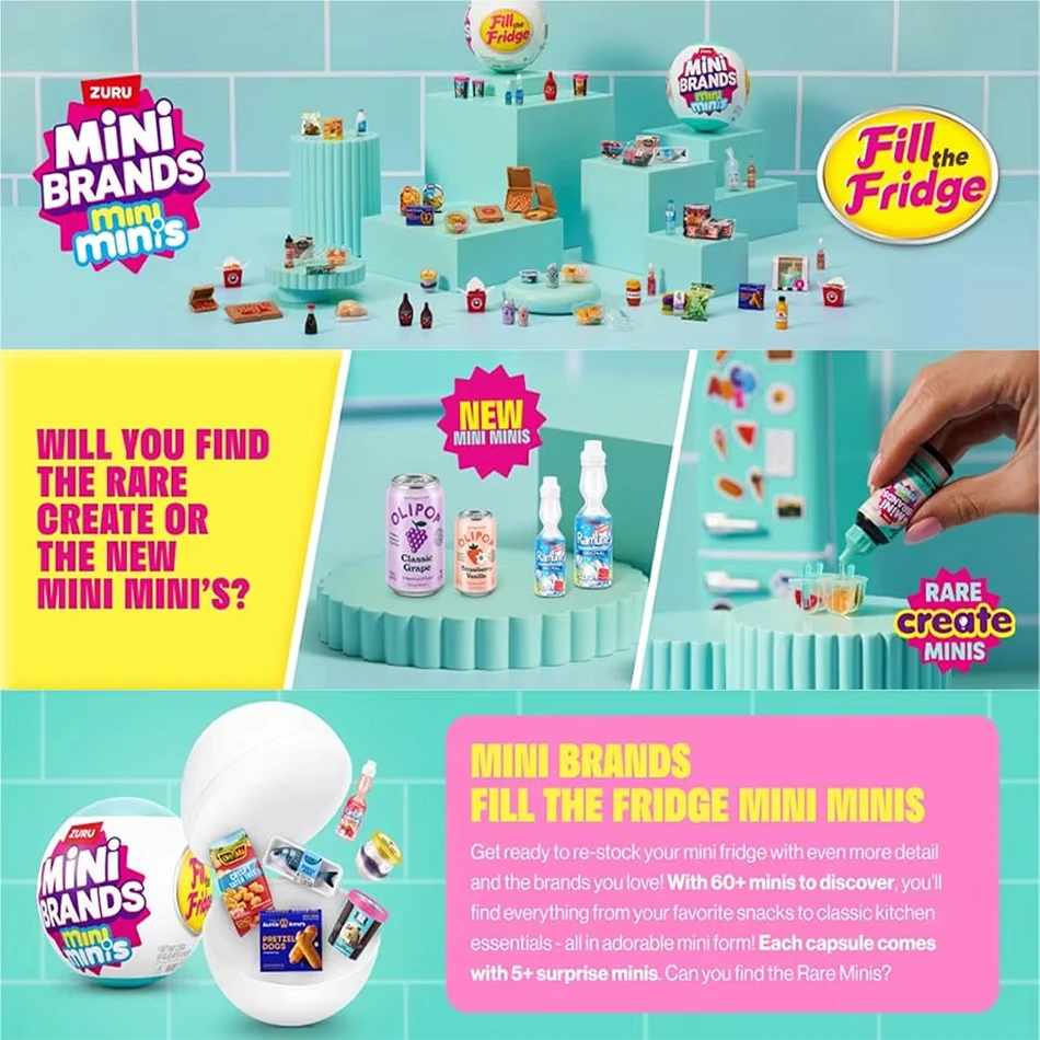 1-6 Stück Mini-Marken-Kapselspielzeug Überraschungsbälle Mini-Schmuckstücke Serie Blindbox Mini-Zubehör Sammlerstücke Vielfältiges Sortiment – Detail 9