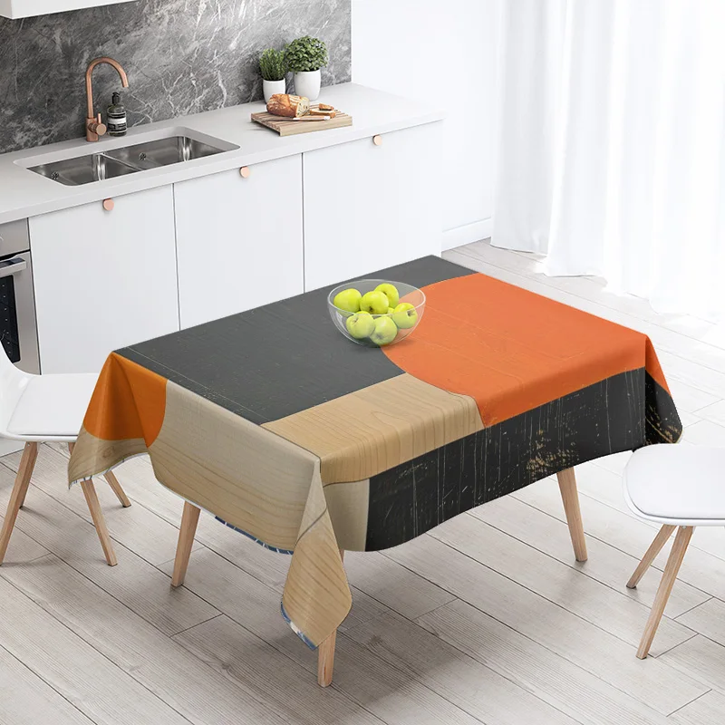 الشمال الحد الأدنى هندسية مفرش المائدة 140X200cm آلة قابل للغسل Ins نمط الطعام مفرش المائدة غرفة المعيشة المنزلية ديكور