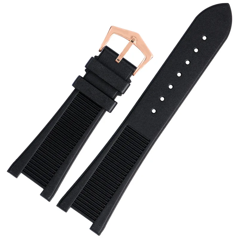 

For PP Patek Philippe High Quality Silicone Watch Belt 5711 5712g Nautilus Watch Strap Special Interface 25mm*13mm Men Watchband