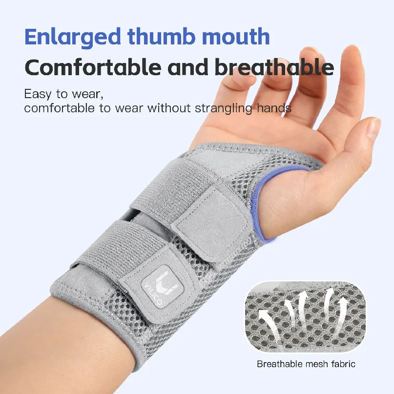 1/2 Finger Joint Pain Tendon Sheath Adjustable Dual Strap Wrist Guard with Thin Design Thumb Strain Protection Strap Wrist Guard