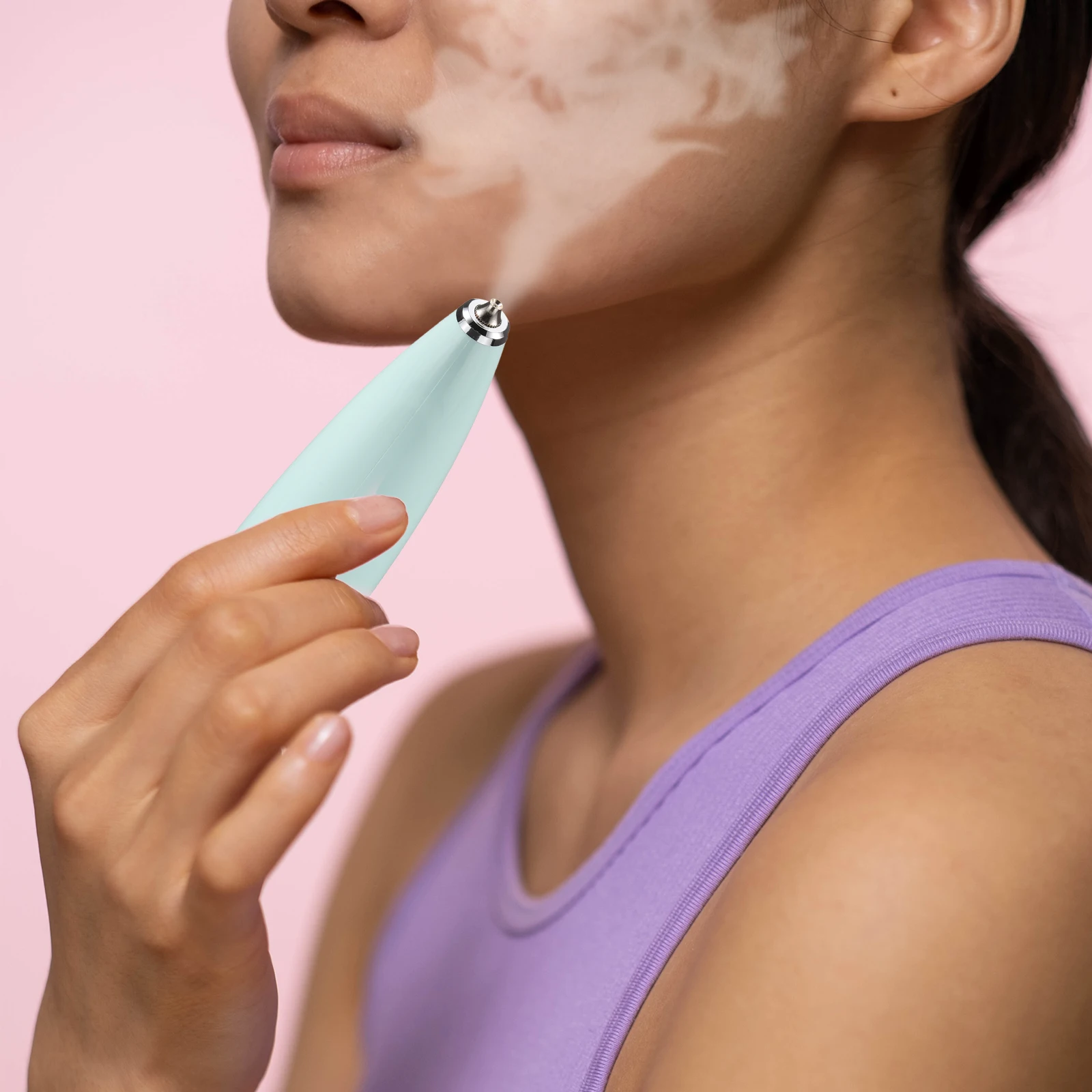 

Portable Facial H held Oxygen Meter Face Mister Women ABS Compact Travel Skincare Portable Face Facial Devices