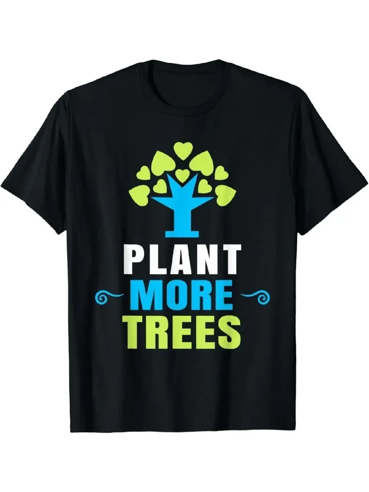 

Футболка Plant More Trees Embrace с принтом «День Земли» для женской повседневной одежды, экологически чистая с короткими рукавами