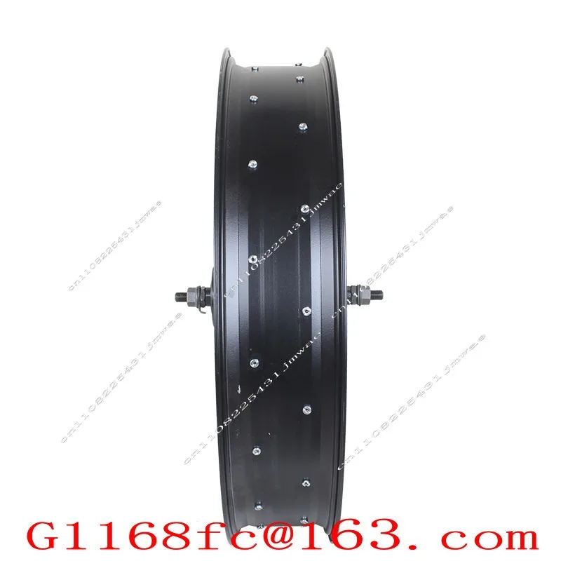 A Set of Snowmobile Wheels, Bicycle Front and Rear Wheels, and A Set of Fatbike Front and Rear Wheels.