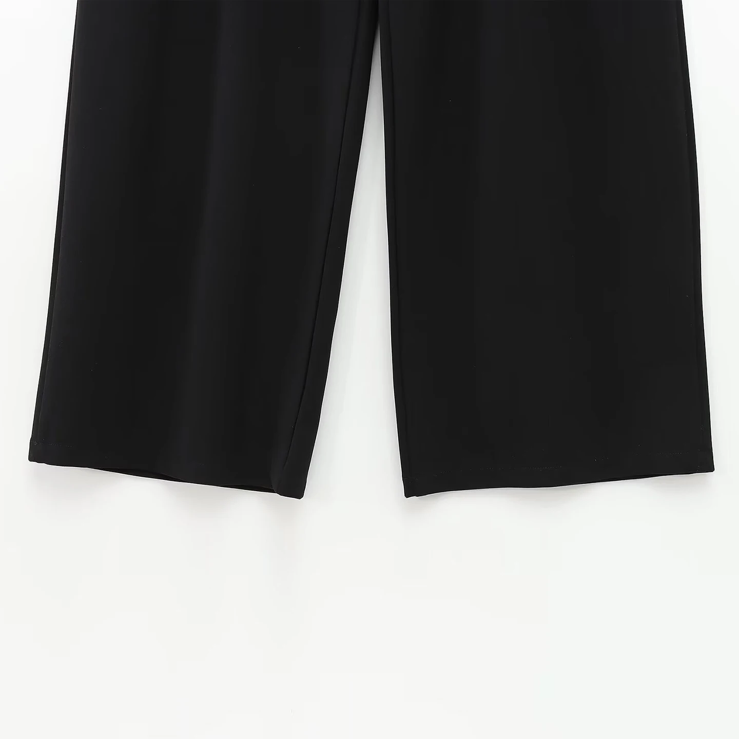 ارتفاع الخصر الزخرفية المعدنية بولي Faionable المرأة السراويل مستقيم الساق دعوى تخفيف Sle السراويل الطويلة Ele السيدات #3