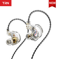 TRN CS4 10MM Dual Magnetic Circuit Dynamic Drive In Ear Earphones Music Headphones HIFI Bass Sport Game Headset