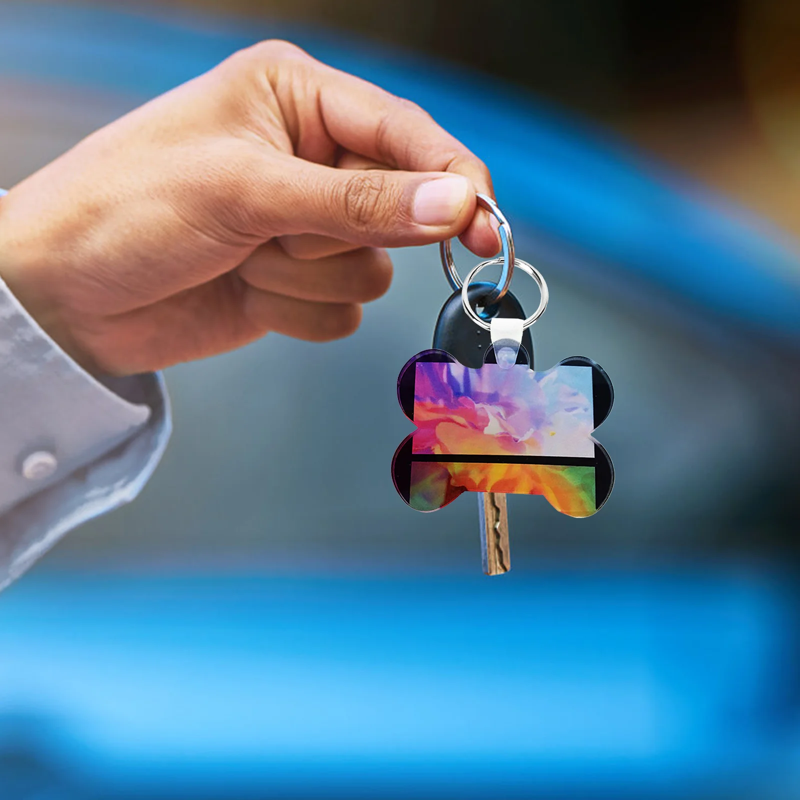 

Writable Heat Transfer Key Chain Decoration Sublimation Blanks Chains Keychain Keychains