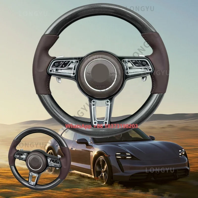 

High Performance Carbon Fiber Steering Wheel for Porsche Cayman 981 987 GT2RS MACAN SUV 95B Panamera 970 971