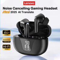 Lenovo XT58 Wireless Bluetooth 5.4 Earphones LED Digital Display Waterproof Earbuds Noise Cancelling Gaming Headset New