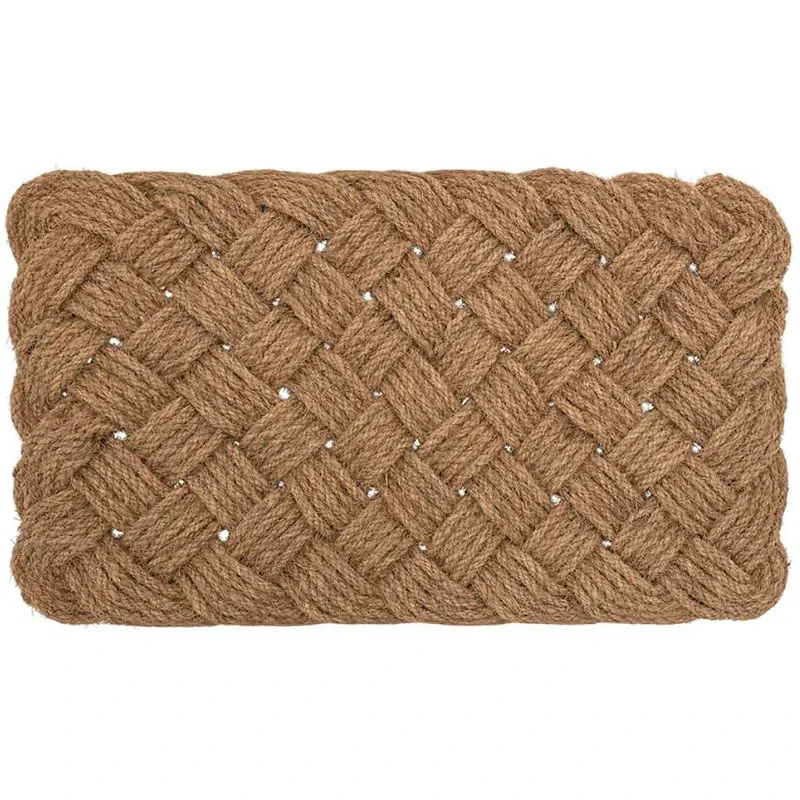 Natural Coconut Palm Woven Floor Mat, Household Door Rug, Non Slip Foot Cover, Imported from India, Nordic Style