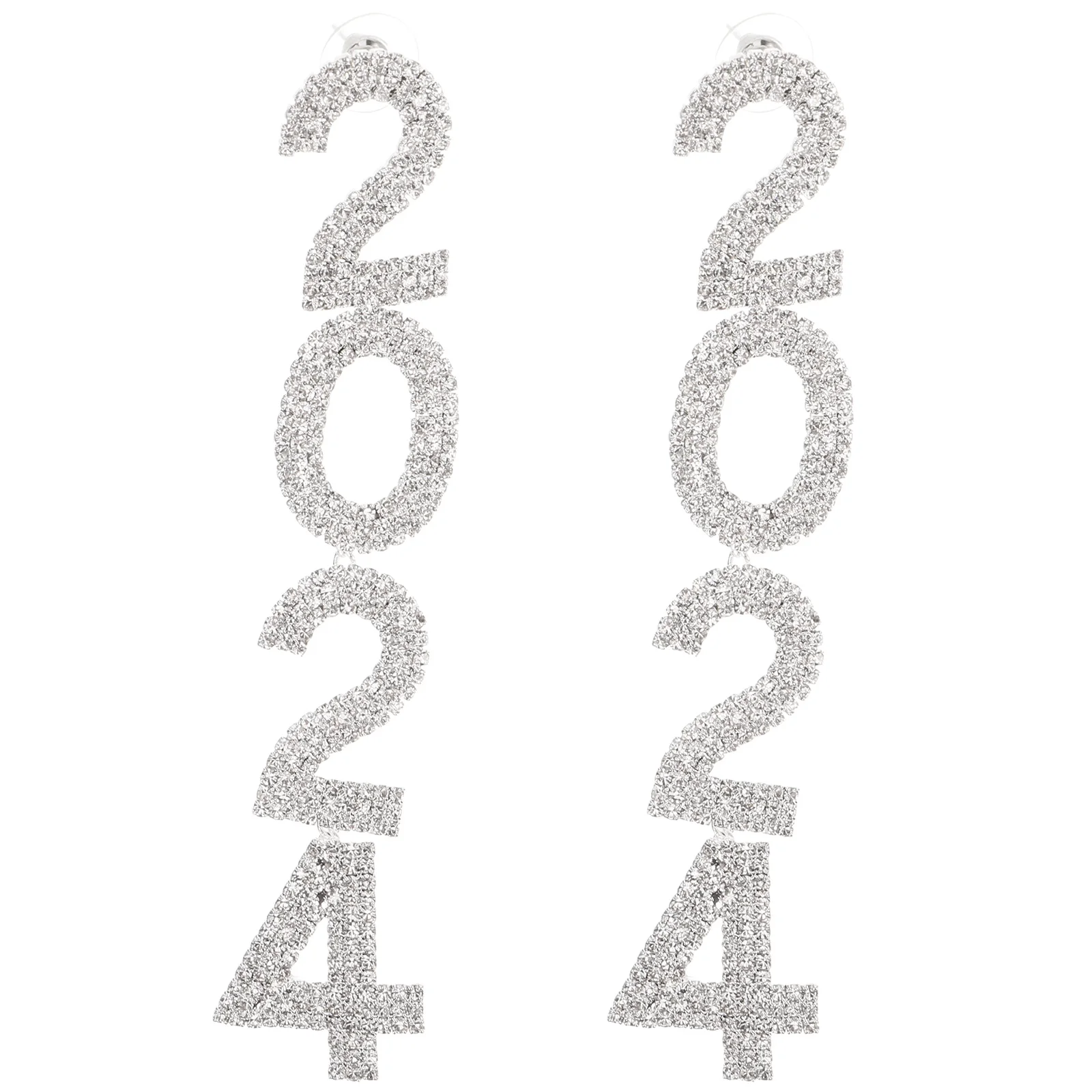 

Fashion Earrings for Women 2024 Happy New Years Decorations Dangle Miss
