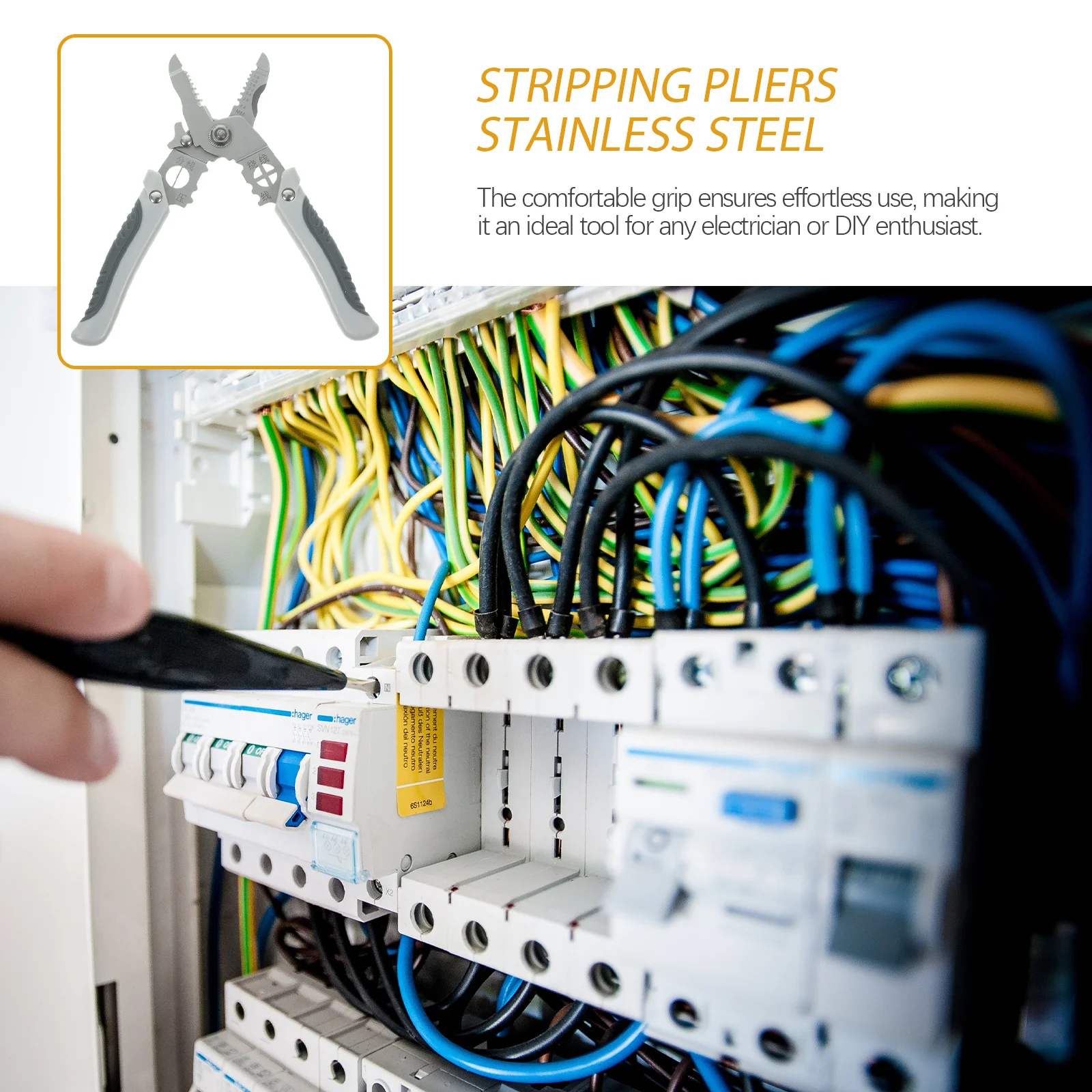 

Efficient Wire Cutter Stripper Combination Tool Portable Reliable for Cable Management Precision Engineering Sleek Finish All in