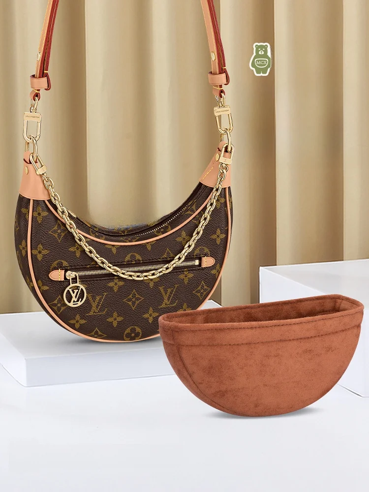 moon-shaped-bread-bag-pea-bag-underarm-inner-pocket-storage-organizer-universal-zipper-side-pocket-style-pure-color-pattern