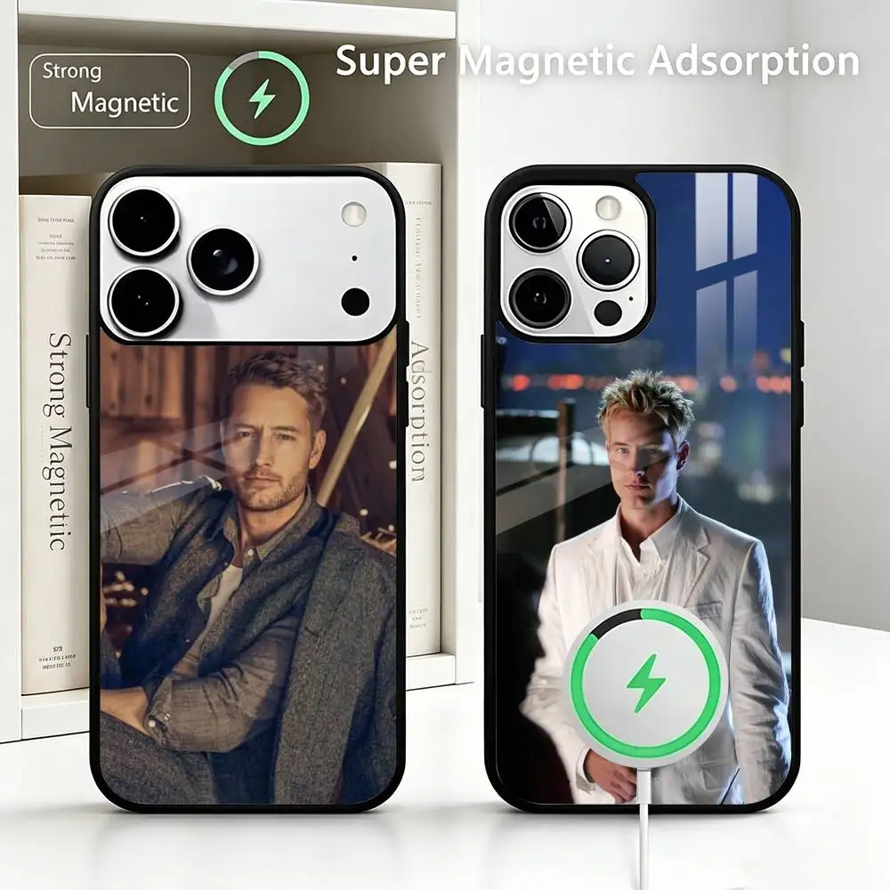 celebrity J-Justin Hartley-y Wireless charging phone case compatible with iPhone 17/16/15/14/13/12/11