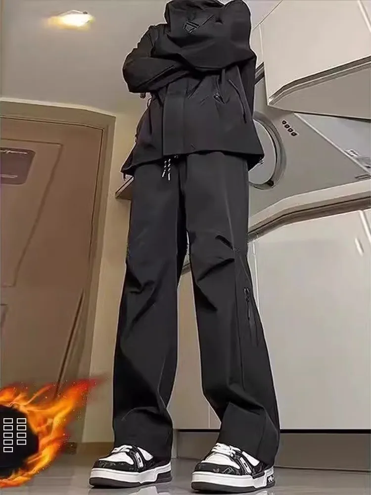 

Outdoor Waterproof Fce Lined Work Trousers Men's Spring Autumn American Functional Paratrooper Sports Cargo Pants