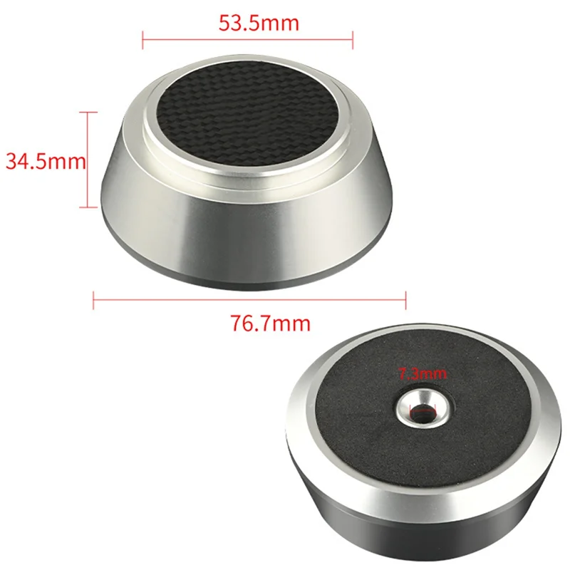 9月高品質シルバーアルミニウム合金LPレコードクランプ、ターンテーブルの安定化とプレーヤーアクセサリー用