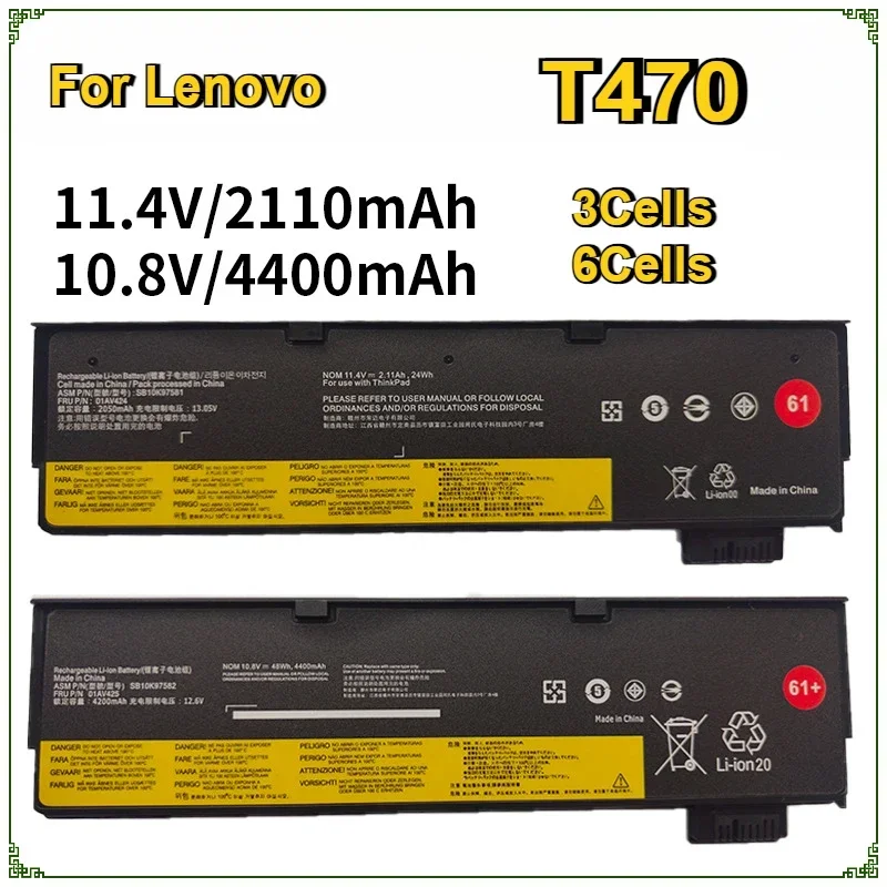 

Laptop Battery for Lenovo ThinkPad T470 T480 T570 T580 P51S P52S 01AV427 01AV428 01AV423 01AV424/5 SB10K97580 61+