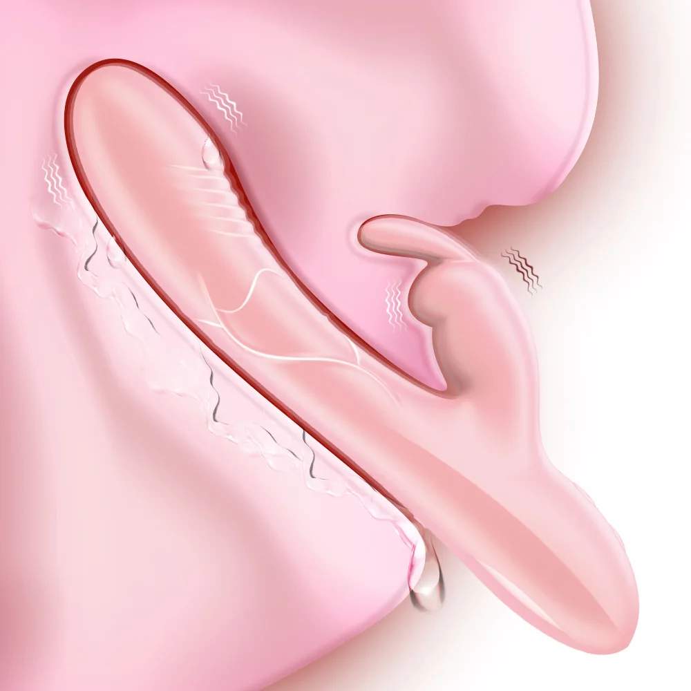 G Spot Rabbit Vibrator for Women Nipple Clitoris Stimulator Powerful Dildo Vagina Massager Adults Masturbator Female Sex Toy