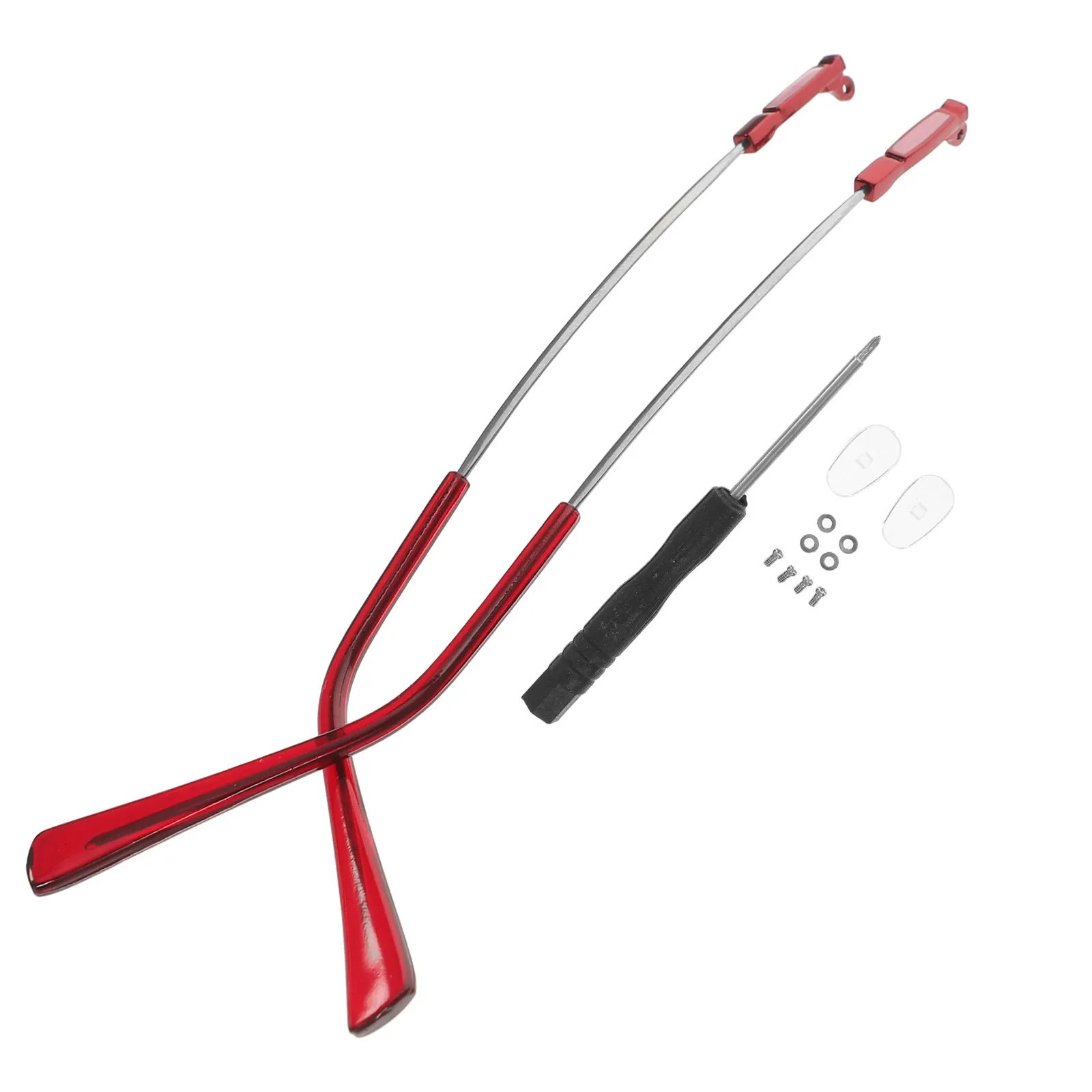 1Pair Memory Temple Replacement for Eyeglasses Sunglasses Metal Arms Legs Wear Resistant Collision Proof Easy