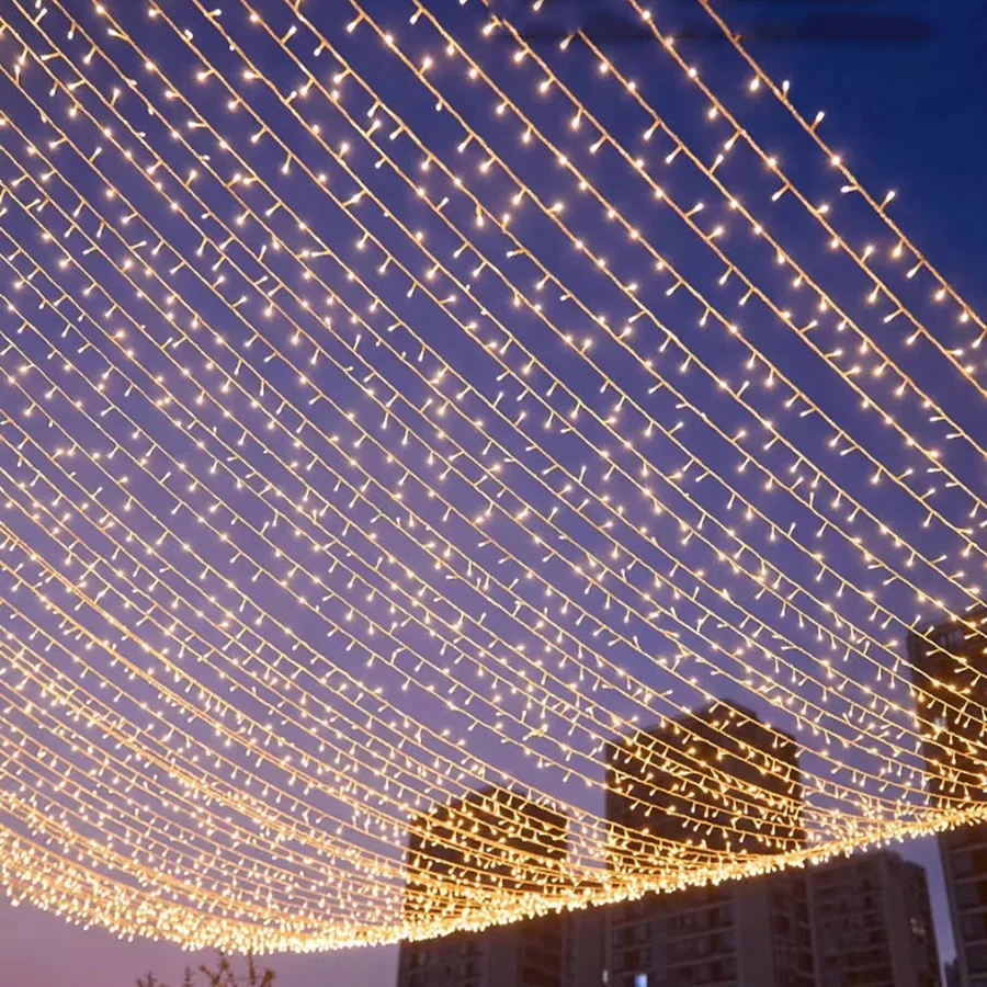 

200M 500M 600M Outdoor Christmas Tree Decoration String Light Waterproof Plug in Twinkle Fairy Light Wedding Party Garland Light