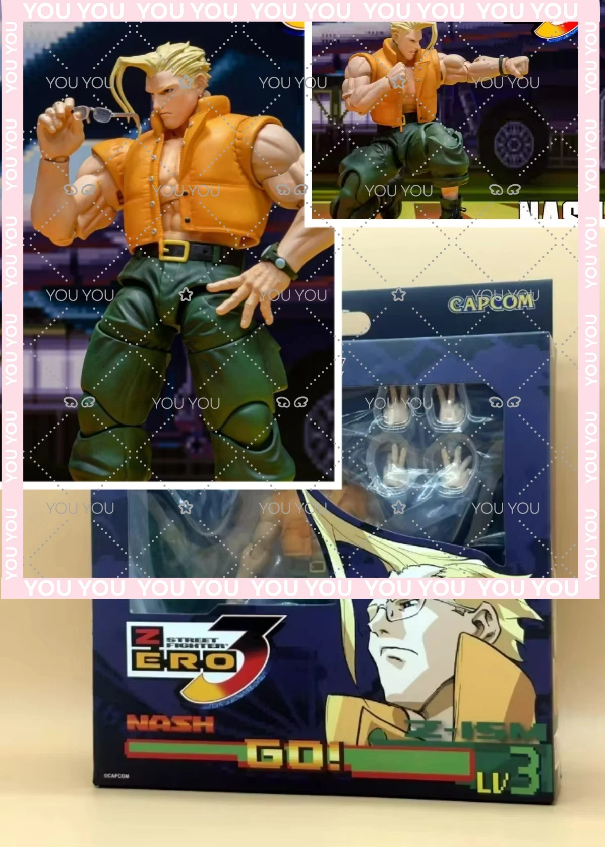 

NUEVO IN STOCK 2026 STORM TOYS Street Fighter Alpha3 Nash Figura Articulada 1/12 con Accesorios de Doble Cabeza y Modelos Regalo