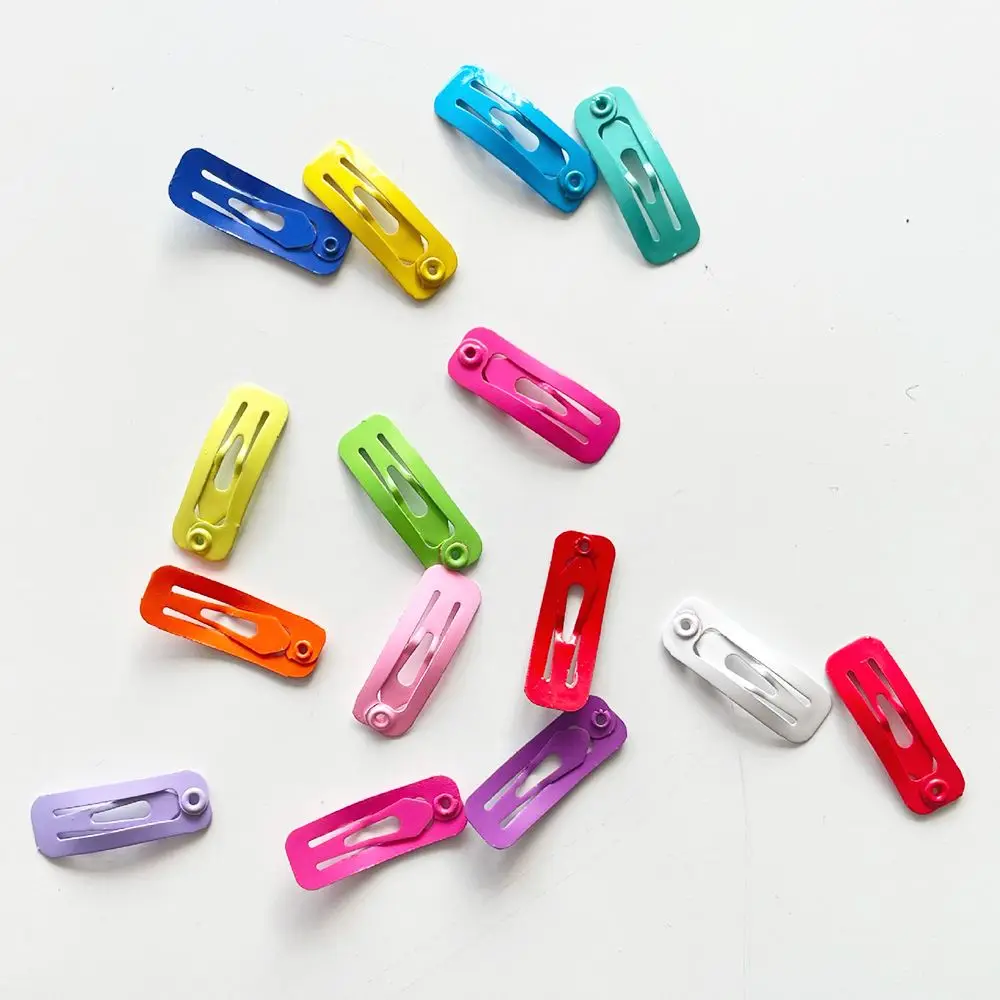 5Pcs 1/6 1/12 BJD Doll Mini Hair Clips For Girls Barrettes Hairpins Metal Candy Color Korean Kawaii Ob11 Dolls Hair Accessories