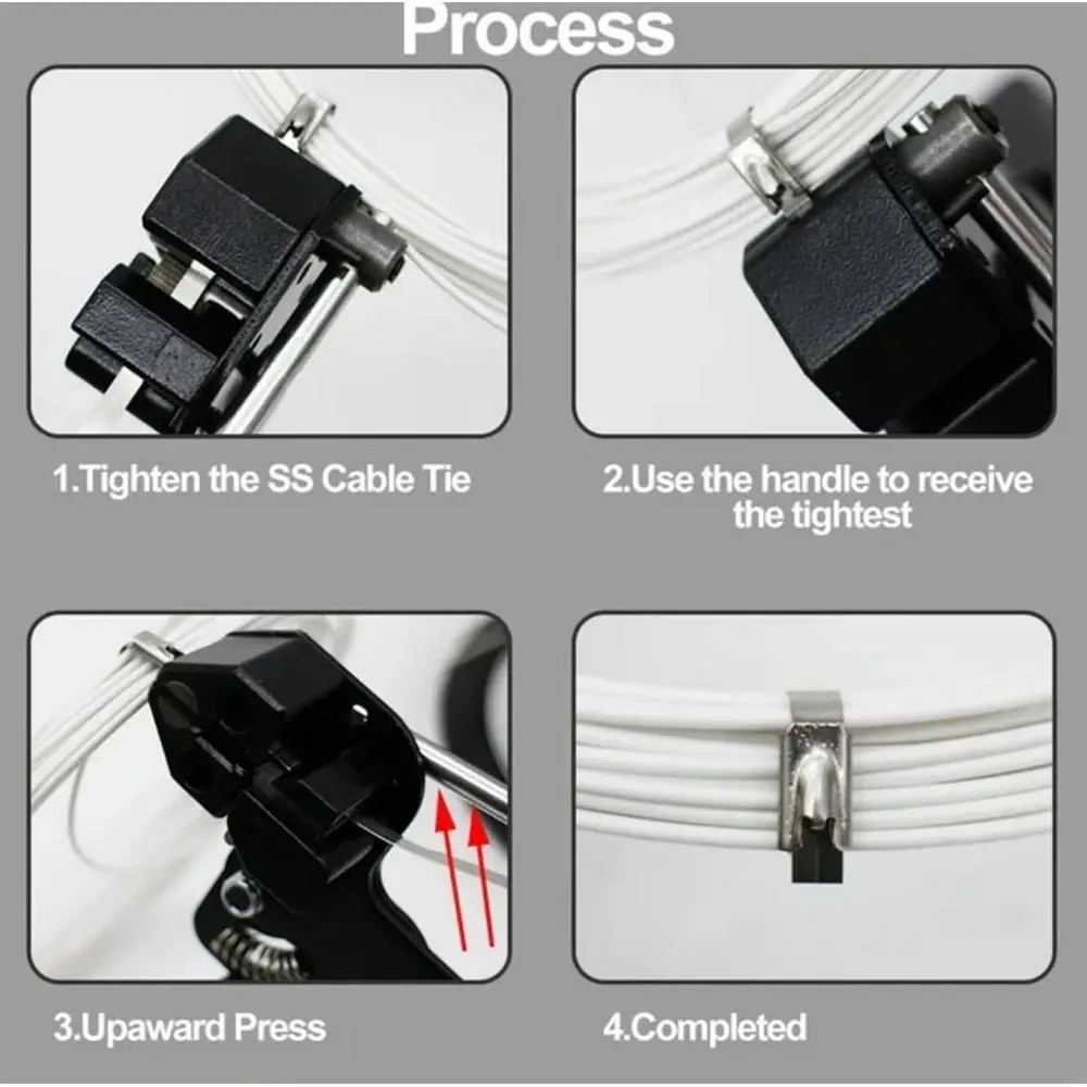 ケーブルタイガンキット,ステンレス鋼ケーブルタイ,153個の耐紫外線性