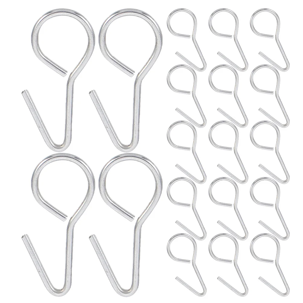 

200Pcs Car Seat Cover Hooks 28mm Metal S Hooks Heavy Duty Universal Vehicle Seat Cover Fixing Clips for Trailer