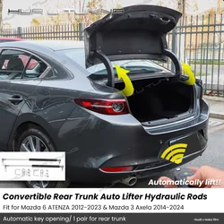 For Mazda 3 6 ATENZA Axela 2012-2024 Conversion Rear Trunk Auto Lift Hydraulic Rods Support Key Opening Upgrade Auto Accessories