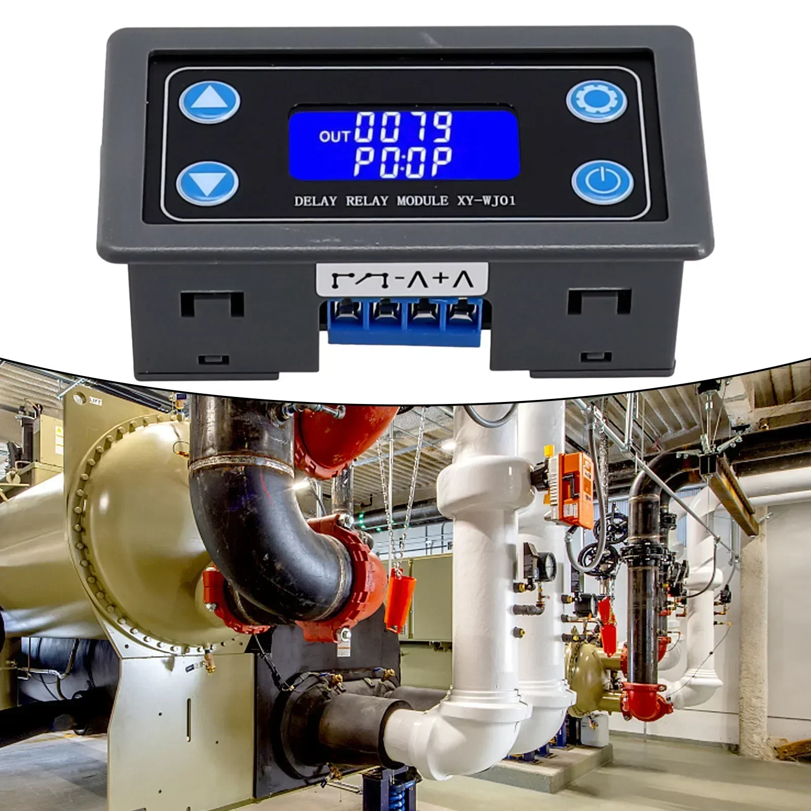 Delay Relay Module Timing Range Switchable LED Digital Delay Relay Module with Continuous Adjustable Timing Range