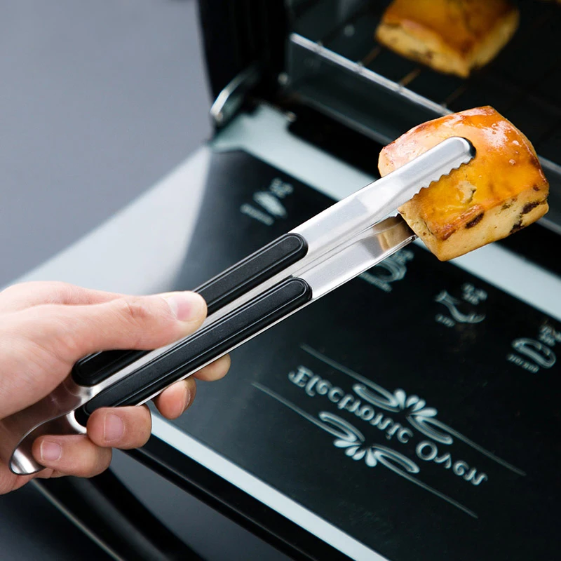 

Stainless Steel Barbecue Clip Anti Slip Heat Insulating Barbecue Tongs Extended Stainless Steel Food Tongs Kitchen Accessories