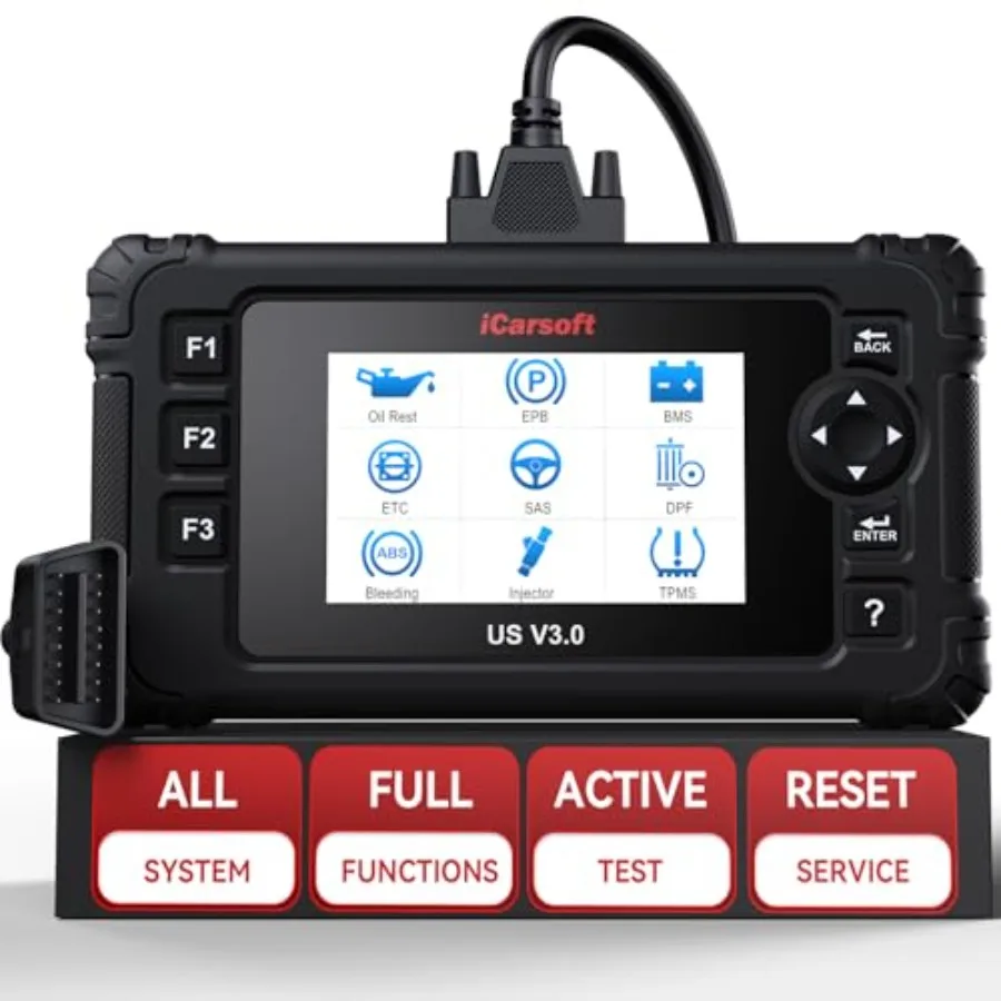 

US V3.0 Bi-Directional Scan Tool for GM//Chrysler/Jeep Vehicles: Full System Diagnostic Code Reader with 37 Reset Func