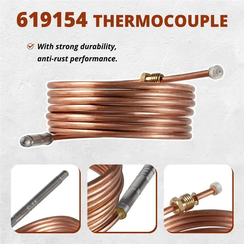 【POPULAR PICK】619154 Thermocouple For Norcold N300 N300.3 Series RV Refrigerators For 2 Way 3 Way Models 60 In Thermocouple