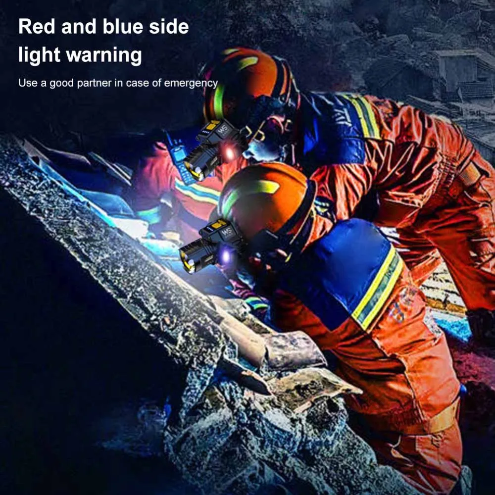 1 Pcs Outdoor Camping Head Lamp Zoomable USB Rechargeable Headlight 5 Lighting Modes Camping Flashlight For Repairing Running