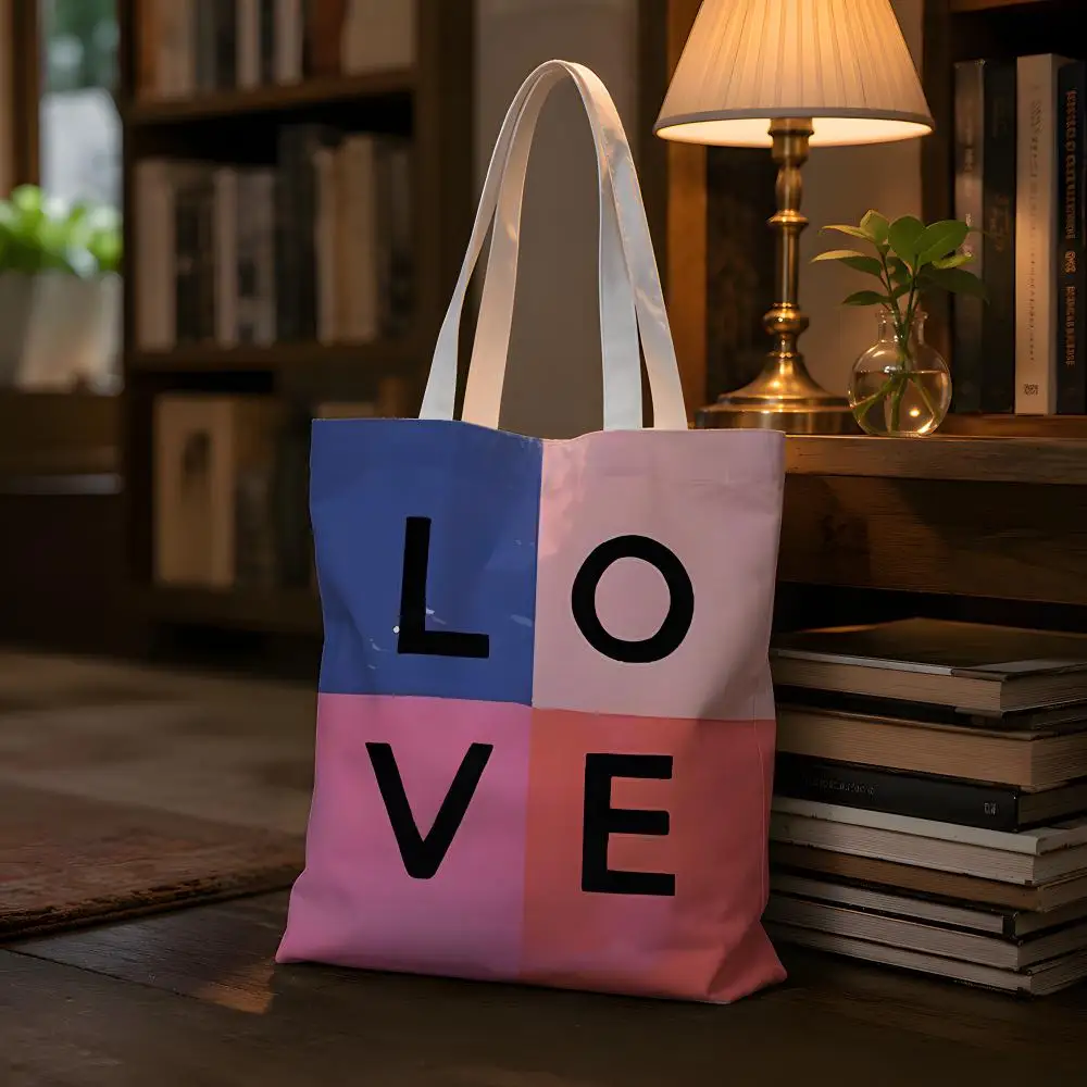 Bohemian Love Art Campus Wardrobe Essential Expressive Comfortable Grip Storage Everyday Essential Easy To Carry Bags