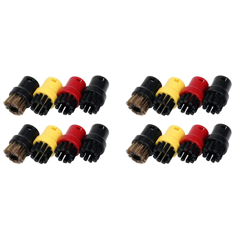 Top Sale 16Pcs Nylon + Brass Wire Brush, Steam Cleaning Nozzles For Karcher SC1 SC2 SC3 SC4 SC5 SC7 CTK1 Steam Cleaner