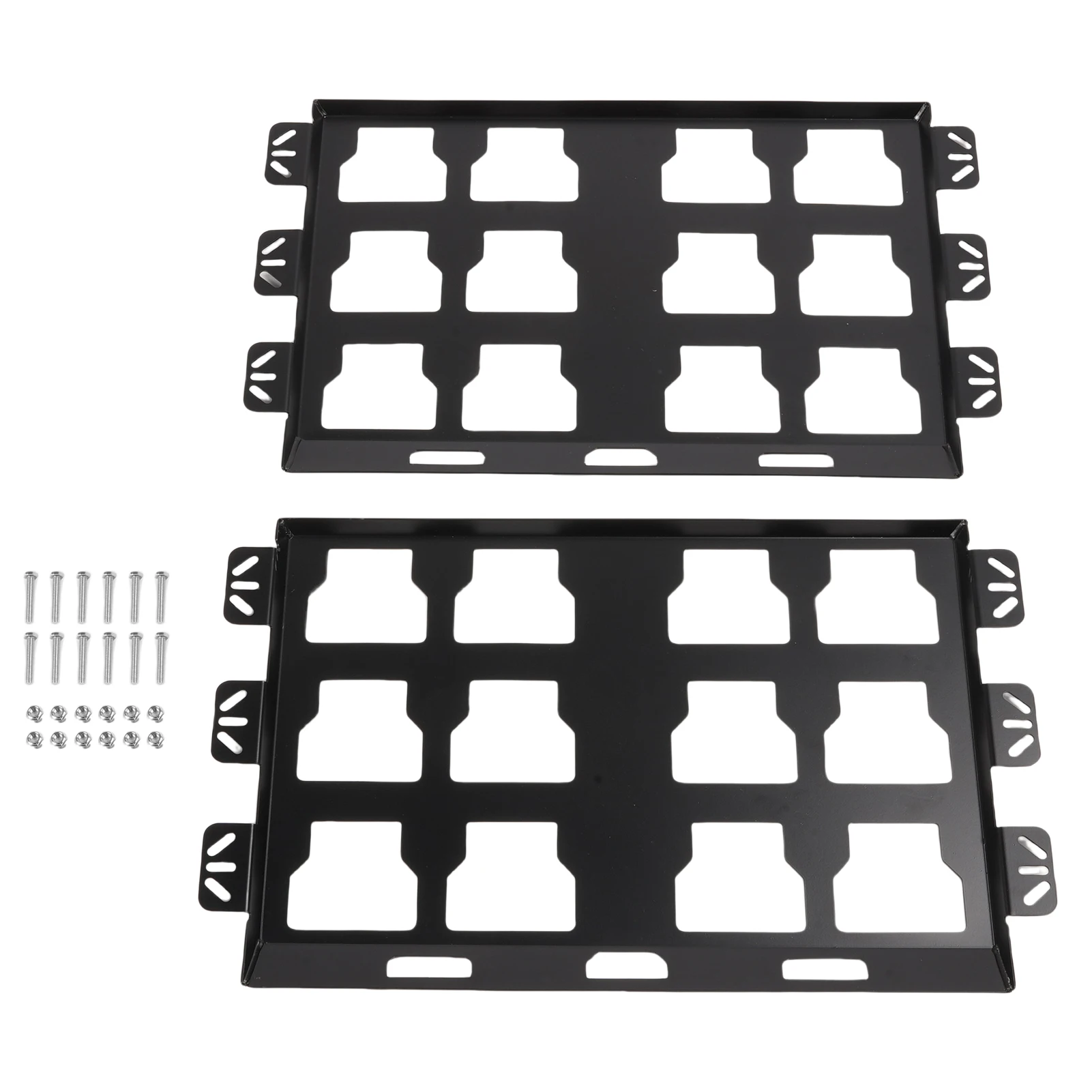 2 Pack Toolbox Mounting Plates Compatible for Milwaukee Packout , 100 Lbs, Metal Full Plates for Tool Storage and Organization