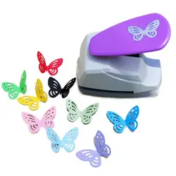 Perforadora de plástico ABS con forma de mariposa para niños, tablero hecho a mano para cortar papel, álbum de recortes, bricolaje, nuevo