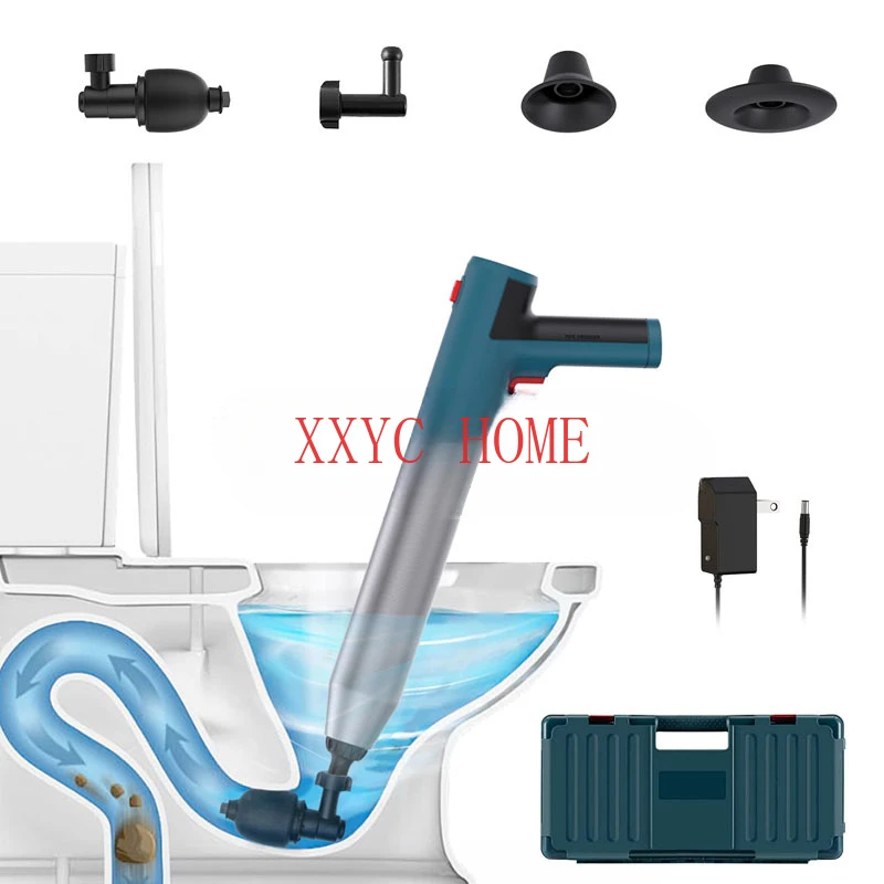 Upgraded Lithium Electric One Shot Connection Lithium Industrial Version Set Sewer Toilet Pipe Blockage Unblocker