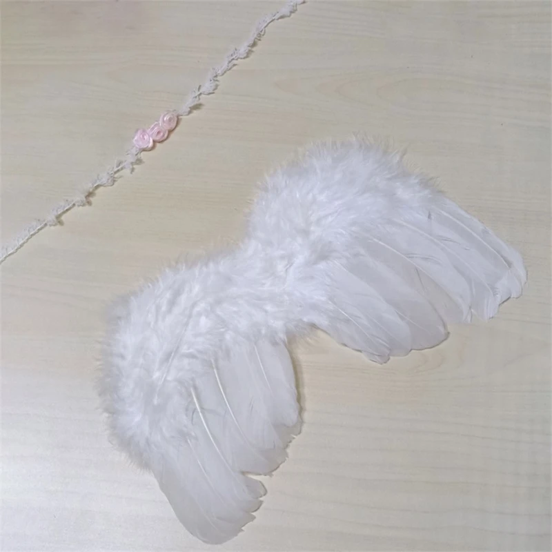 1 Juego de utilería para foto de Cosplay de Cupido para bebé, diadema infantil, ala de Ángel, accesorios de lazo