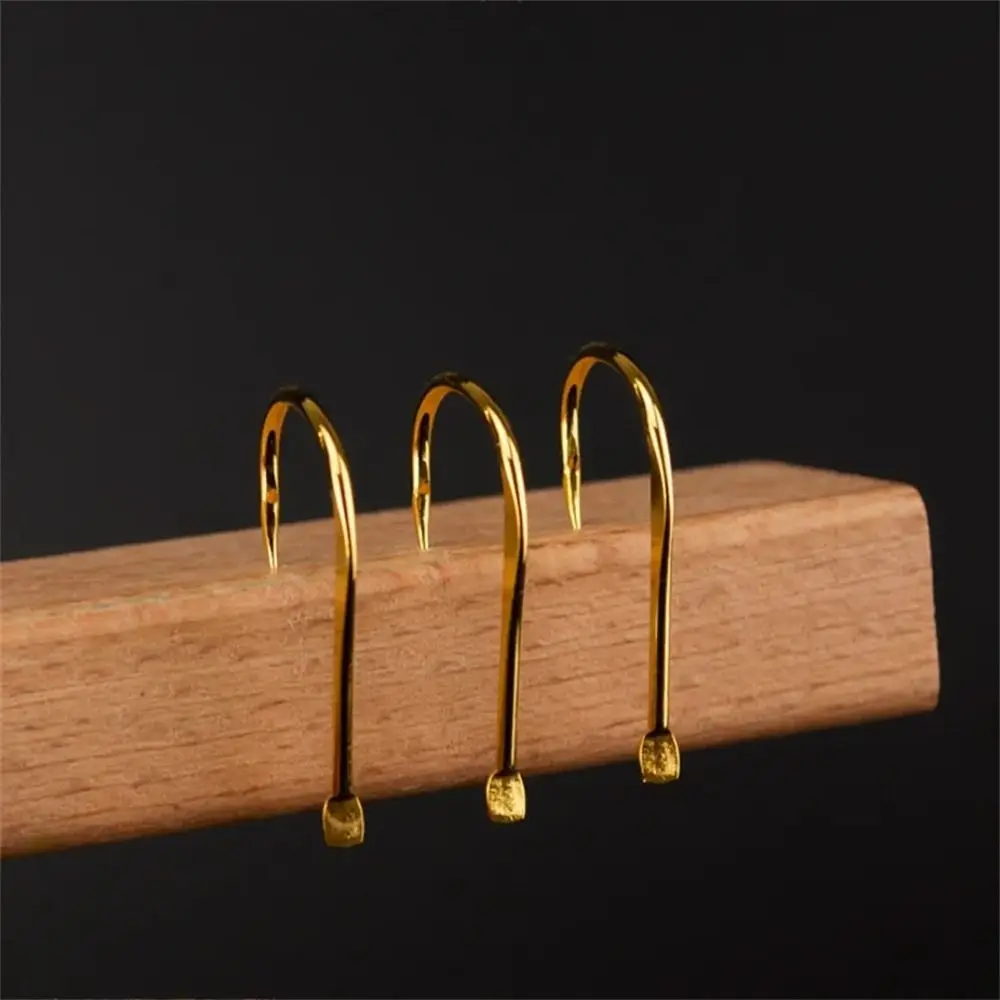 20Pcs/Pack High Carbon Steel Golden Fishing Hooks Barbed Single Barbed Hook Sharp Puncture Strong Gold Fish Hooks