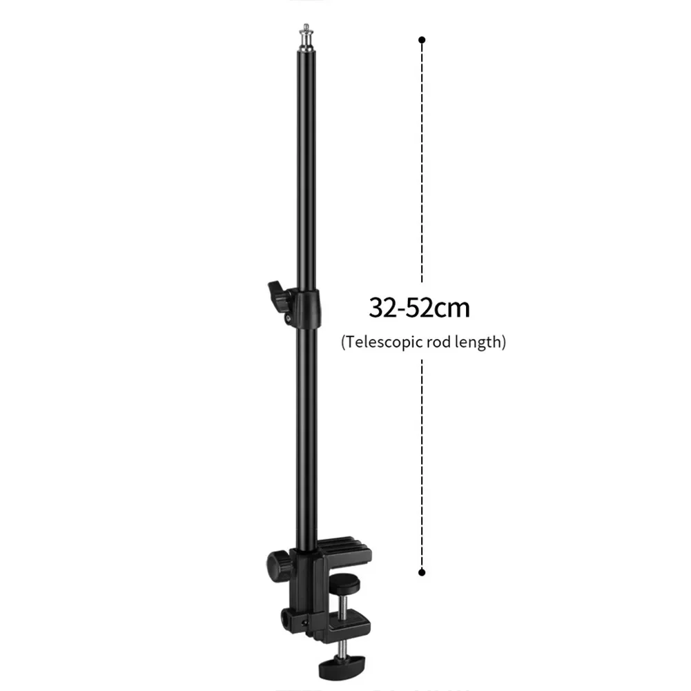 Desk Mount Stand Camera Clamp Light Stand Photographic Light Boom Stand With Ball Head For Phone Video Boom Stand With Ball Head