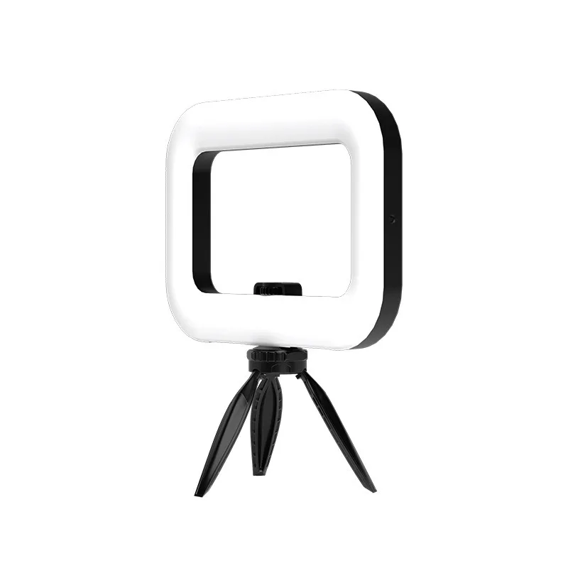 Nuovo anello portatile LED ricaricabile luce di riempimento telefono cellulare portatile trasmissione in diretta fotografia luce selfie da tavolo