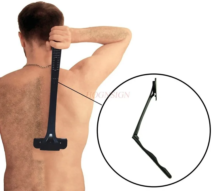 Men Back Razor Shaver Groomer Full Body Leg Hair Removal Trimmer Set Long Handle