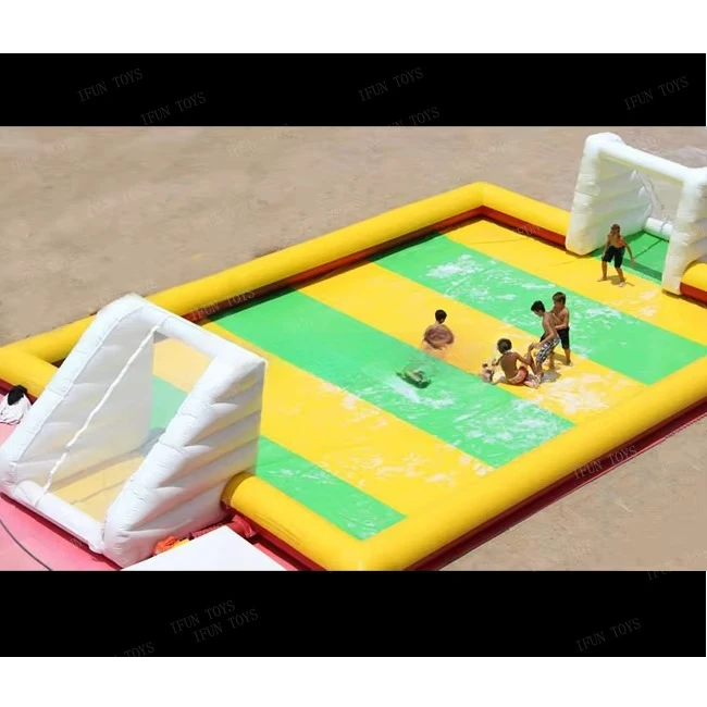 Inflatable Human Table Soccer Shoes Slide Team Building Game