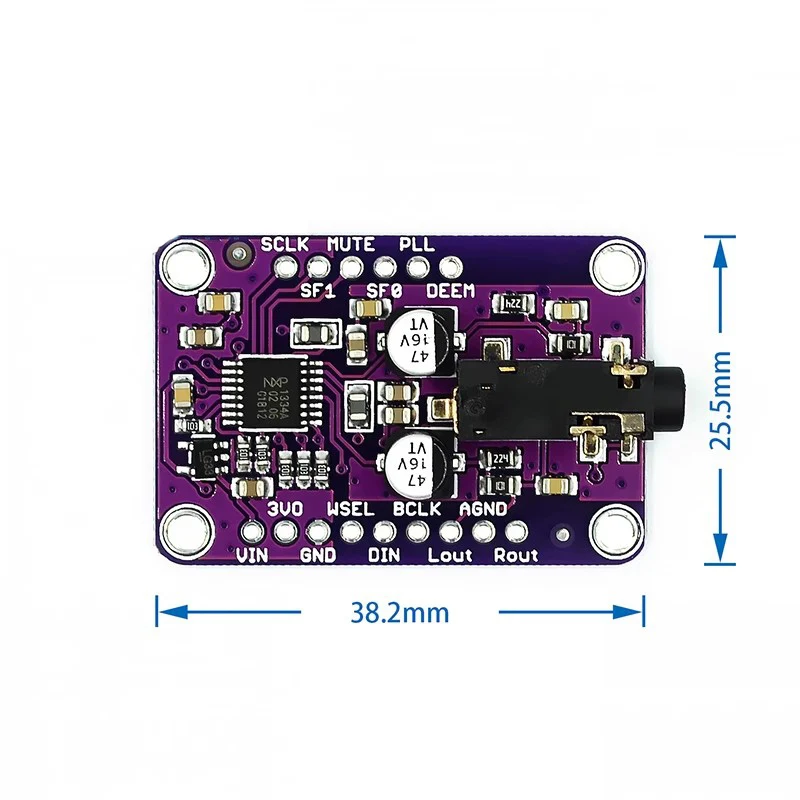 CJMCU-1334 DAC Module CJMCU-1334 UDA1334A I2S DAC Audio Stereo Decoder Module Board For Arduino 3.3V - 5V