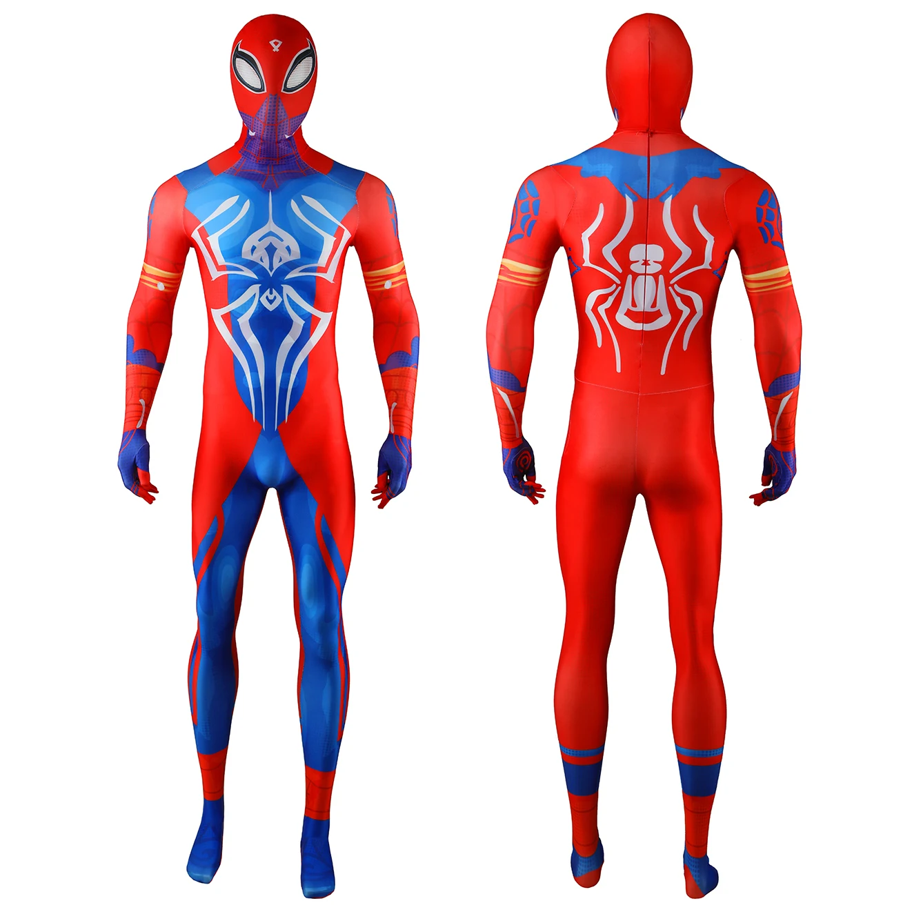 SpiderMan Indie przebranie na karnawał superbohater Pavitr Prabhakar pająk elastan Disfraces body Zentai stroje kostium na Halloween